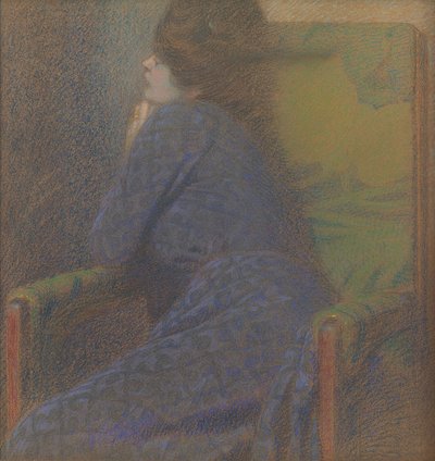 Martha Kurzweil in Armchair by Max Kurzweil
